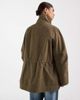 ASOS DESIGN ASOS DESIGN oversized cinched waist parka jacket in khaki-Green - 4