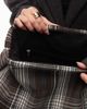 ASOS DESIGN ASOS DESIGN oversized clutch in brown plaid-Multi - 4