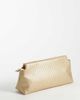 ASOS DESIGN ASOS DESIGN oversized clutch in gold weave - 4