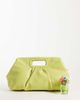 ASOS DESIGN ASOS DESIGN oversized clutch purse in chartreuse-Yellow - 2