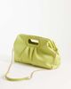 ASOS DESIGN ASOS DESIGN oversized clutch purse in chartreuse-Yellow - 4