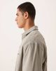 ASOS DESIGN ASOS DESIGN oversized collar twill shirt with back embroidery in beige - part of a set-Neutral - 4