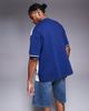 ASOS DESIGN ASOS DESIGN oversized color block t-shirt in navy and cream - 3