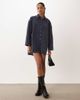 ASOS DESIGN ASOS DESIGN oversized cord shirt mini dress in washed denim blue - 1
