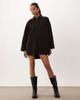 ASOS DESIGN ASOS DESIGN oversized corduroy mini shirt dress in washed black - 2