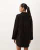 ASOS DESIGN ASOS DESIGN oversized corduroy mini shirt dress in washed black - 4