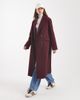 ASOS DESIGN ASOS DESIGN oversized dad coat in burgundy-Red - 1