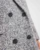 ASOS DESIGN ASOS DESIGN oversized dad coat in mono herringbone-Multi - 2