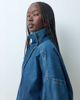 ASOS DESIGN ASOS DESIGN oversized denim bomber jacket in mid wash blue - part of a set - 1