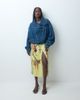 ASOS DESIGN ASOS DESIGN oversized denim bomber jacket in mid wash blue - part of a set - 2