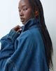 ASOS DESIGN ASOS DESIGN oversized denim bomber jacket in mid wash blue - part of a set - 3