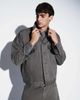 ASOS DESIGN ASOS DESIGN oversized denim trucker jacket in gray herringbone - 1
