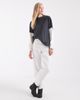ASOS DESIGN ASOS DESIGN oversized double layer T-shirt in washed gray & cream-Multi - 2