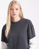 ASOS DESIGN ASOS DESIGN oversized double layer T-shirt in washed gray & cream-Multi - 4