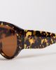 ASOS DESIGN ASOS DESIGN oversized fashion eyewear in tortoise frame with brown lens - 2