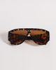 ASOS DESIGN ASOS DESIGN oversized fashion eyewear in tortoise frame with brown lens - 3
