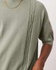 ASOS DESIGN ASOS DESIGN oversized fit knit crew neck T-shirt with embroidery detail in sage green - 2