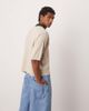 ASOS DESIGN ASOS DESIGN oversized fit knit textured polo in ecru with contrast collar-Neutral - 2