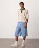 ASOS DESIGN ASOS DESIGN oversized fit knit textured polo in ecru with contrast collar-Neutral - 3