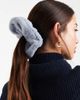 ASOS DESIGN ASOS DESIGN oversized fluffy scrunchie in blue - 1