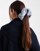 ASOS DESIGN ASOS DESIGN oversized fluffy scrunchie in blue - 3