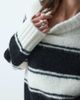 ASOS DESIGN ASOS DESIGN oversized fluffy sweater in black and white stripes-Multi - 3