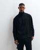 ASOS DESIGN ASOS DESIGN oversized funnel neck dress shirt in black - 1