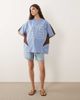 ASOS DESIGN ASOS DESIGN oversized graphic football tee in light blue - 2