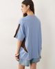 ASOS DESIGN ASOS DESIGN oversized graphic football tee in light blue - 3