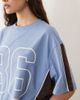 ASOS DESIGN ASOS DESIGN oversized graphic football tee in light blue - 4