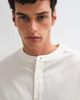 ASOS DESIGN ASOS DESIGN oversized henley shirt with drawcord hem in off white - 2