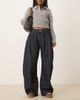 ASOS DESIGN ASOS DESIGN oversized horseshoe jeans in rinse wash-Blue - 1