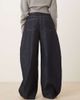 ASOS DESIGN ASOS DESIGN oversized horseshoe jeans in rinse wash-Blue - 2