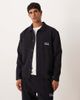ASOS DESIGN ASOS DESIGN oversized jacquard shacket with embroidery in navy - 1