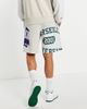 ASOS DESIGN ASOS DESIGN oversized jersey shorts in spliced collegiate print - part of a set-Grey - 2