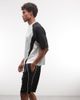 ASOS DESIGN ASOS DESIGN oversized jersey shorts with piping in scuba-style fabric in black - 3