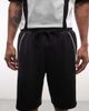 ASOS DESIGN ASOS DESIGN oversized jersey shorts with piping in scuba-style fabric in black - 4