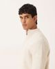 ASOS DESIGN ASOS DESIGN oversized knit ribbed funnel neck sweater in ecru-Neutral - 4