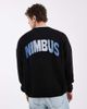 ASOS DESIGN ASOS DESIGN oversized knit sweater with NIMBUS graphic in black - 1