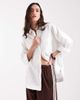 ASOS DESIGN ASOS DESIGN oversized linen shirt in white - 1