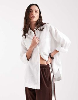 ASOS DESIGN ASOS DESIGN oversized linen shirt in white