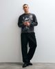 ASOS DESIGN ASOS DESIGN oversized long sleeve T-shirt with dragon graphic in washed charcoal-Gray - 3