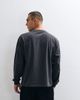 ASOS DESIGN ASOS DESIGN oversized long sleeve T-shirt with dragon graphic in washed charcoal-Gray - 4