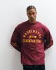 ASOS DESIGN ASOS DESIGN oversized long sleeve t-shirt with NFL Washington Commanders print in Burgundy-RED - 1