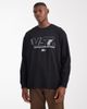 ASOS DESIGN ASOS DESIGN oversized long sleeve T-shirt with sports graphic in black - 1