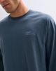 ASOS DESIGN ASOS DESIGN oversized long sleeve t-shirt with text graphic in dark blue-Gray - 2