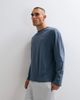 ASOS DESIGN ASOS DESIGN oversized long sleeve t-shirt with text graphic in dark blue-Gray - 3