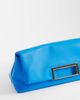 ASOS DESIGN ASOS DESIGN oversized metal handle clutch in bright blue - 3