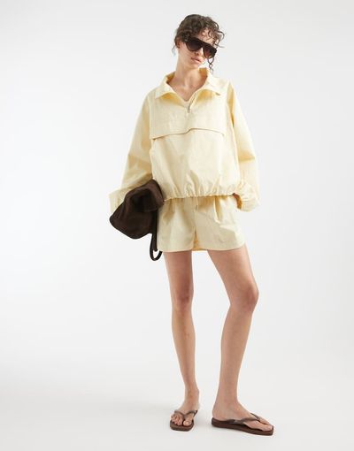 ASOS DESIGN ASOS DESIGN oversized paper touch shorts in lemon yellow