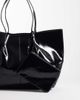 ASOS DESIGN ASOS DESIGN oversized patent tote with zippered pouch in black - 4